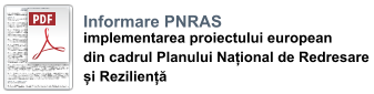 Informare PNRAS implementarea proiectului european  din cadrul Planului Național de Redresare  și Reziliență